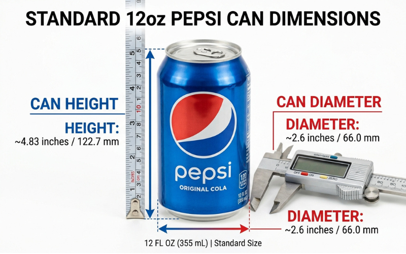 Pepsi Can Size