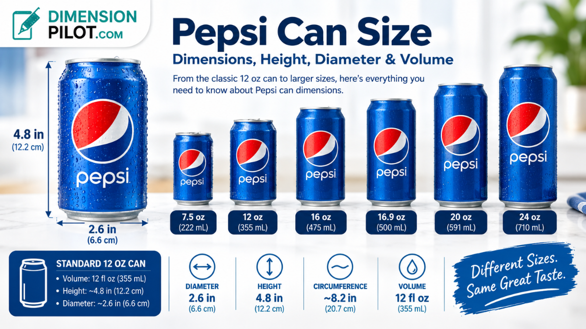 Pepsi Can Size
